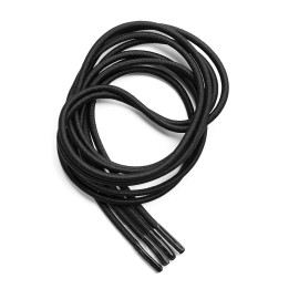 The Original Stretchlace Stretchable Round Elastic Dress Shoe Laces - 24" Inches, Black