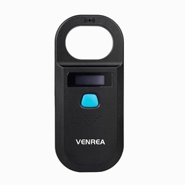 VENREA Microchip Reader Scanner Pet ID Scanner RFID Animal Handheld Scanner, USB Rechargeable Animal Chip Scanner Pet Tag Scanner RFID Reader Pet Chips Scanner (Type A)