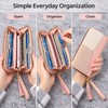 Women's Long Zipper Wallet for Everyday Organization – PU Leather