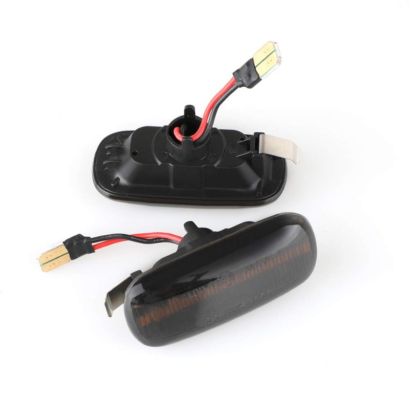 2 Pcs Dynamic Amber LED Side Marker Indicator Light for