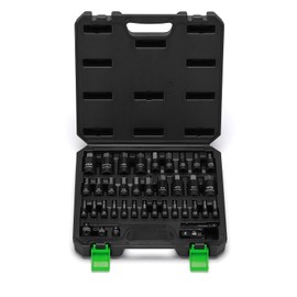 TecoTek 38PCS Hex Bit Socket Set, 1/4", 3/8" and 1/2" Drive, SAE and Metric Allen Socket Bit, S2 and Cr-V Steel, S2 Steel, 5/64" - 3/4", 2mm - 19mm, Includes 5PCS Socket Adapters