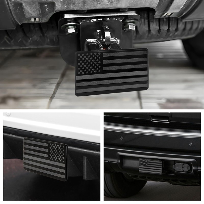 ZNDAW Trailer Hitch Cover, American Flag Tow Hitch Protector with