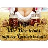 Blechwaren Fabrik Braunschweig cult hanger 'Wer Bier trinkt hilft der