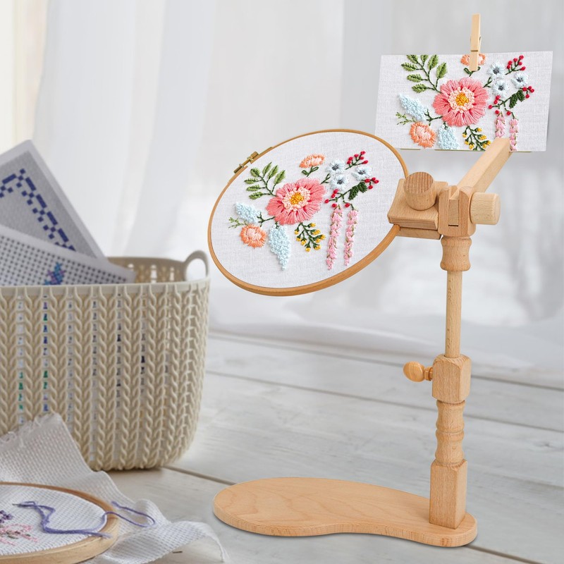 Embroidery Frame, 360° Adjustable Cross Stitch Frame, Easy to Use