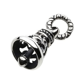 Figmart fp0422 Arabesque Small Bell Pendant (Silver Accessory), Sterling Silver, No Gemstone