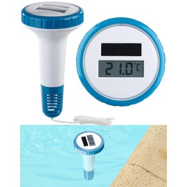 infactory Swimming Pool Thermometer: Digital Solar Pond & Pool Thermometer, LCD Display, Waterproof IPX7 (Digital Swimming Pool Thermometer, Bath Thermometer, Pool Thermo)