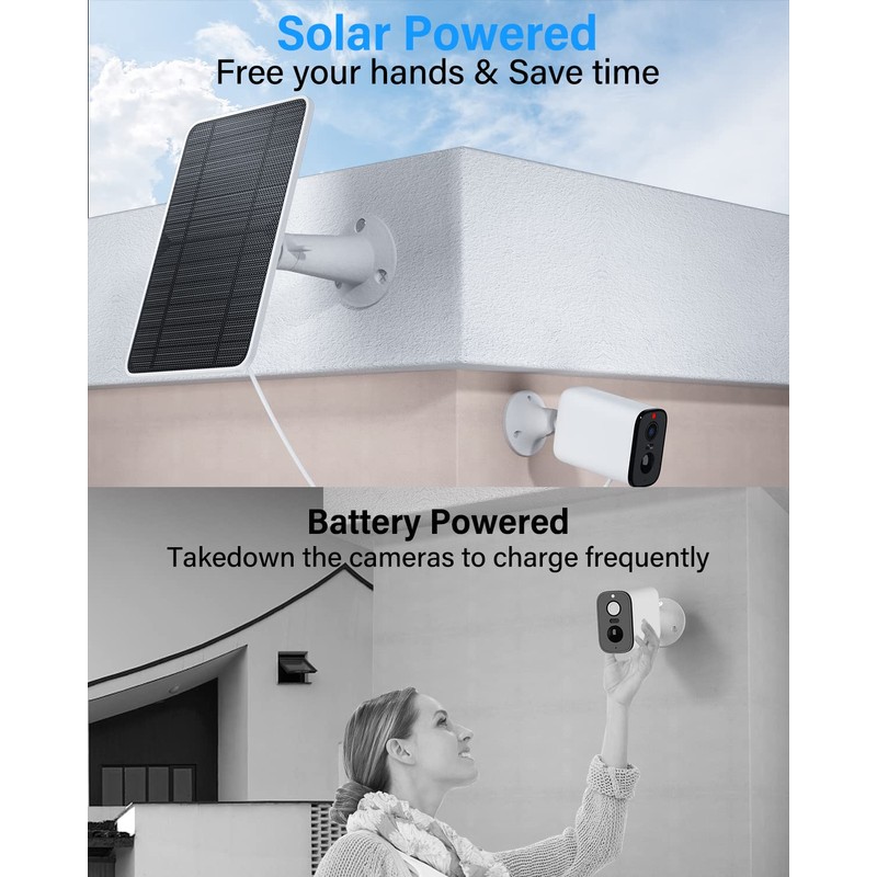 Upgraded Solar Panel Charging Compatible with Arlo Pro 4, Pro