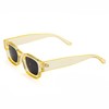 Teumire Retro Rectangle Polarized Sunglasses for Small Face Women Men