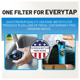 Epic EveryTap Bottle Filter - 1-Pack, 75 Gallon Total Filter Life, 3-4 Month Supply, Compatible with All Epic Water Bottles