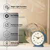 AYRELY® 4.5" Analog Alarm Clock,Small Retro Desk Clock Battery Operated,Slient