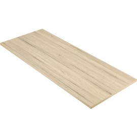 Kaboon Universal Tabletop 45"x20", Solid One-Piece Melamine Table Top, L-Desk Floating Desk DIY, Home and Office, Oak/Grey Tone