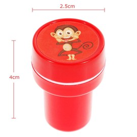 Faburo 26 PCS Assorted Cute Carton Animal Stampers Kit Tool Set, Self Inking Stamps for Kids