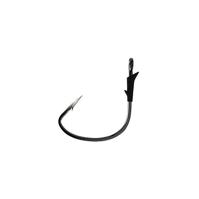 Eagle Claw TK190-3/0 Trokar Tournament Tube Hook, Platinum Black