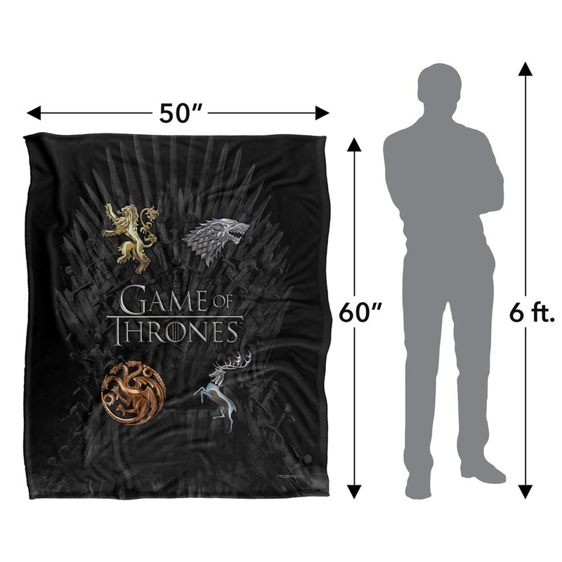 Game of THRONESGame of Thrones Silky Cuddly Blanket, Optimal Soft,