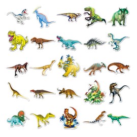 Bric Dodo Pack of 50 Dinosaur Stickers Car Laptop Phone Guitar Skateboard Motorcycle Bicycle Dinosaur Stickers Set Vinyl Waterproof Aesthetic Stickers for Teenagers Children Adults