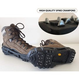 Limm Crampons Ice Traction Cleats Large - Lightweight Traction Cleats for Walking on Snow & Ice - Anti Slip Shoe Grips Quickly & Easily Over Footwear - Portable Ice Grippers for Shoes and Boots