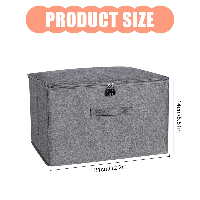 ZLKRHAK Lockable Box with Lid Lockable Box with Lock Lockable