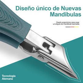 OCEBEEC Cortaúñas Biselado, 3 Pcs Kit De Cortaúñas Biselado con Forma de Pico de Águila, 2025 Upgrade Diagonalmente Hacia Dentro Crecimiento Uñas Cortadores para Uñas de Manos Y Pies (Negro)