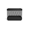 TRU RED Small Stackable Wire Mesh Accessory Holder, Matte Black,