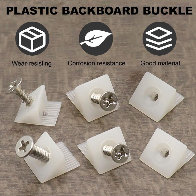 Pack of 40 Back Panel Screws, Plastic Back Panel Connectors,