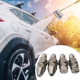 Jrod Pressure Washer Nozzle,3 GPM Washing Tip Holder,J Rod 4 Way High Pressure Nozzle 1/4" Quick Connect for Soft Wash System 0° 25° 40°