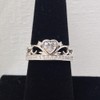 Koguxuix Princess Queen Crown Ring 925 Sterling Silver Shiny Eternity