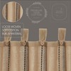 VHC Brands Stitched Burlap Curtain Valance, Natural, 16x90