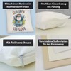 Glauben ist cool Kissen - christliches Motiv Lustiges SpruchKissen für