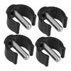 FUNOMOCYA 4 Pcs Cane Clip for Tubes Adjustable Crutch Holder