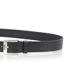 BOSS, Jemio Square Buckle Leather Belt, castlerock black, 32