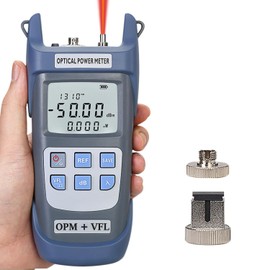 Duogalia Fiber Optical Power Meter with 1mW Light Source SC FC Connector, -50~26dBm, 10 Optic Wave Length, Optic Test Equipment for CCTV Communication Engineering
