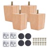 Sofa Replacement Legs, Pack of 4 Wooden Furniture Legs, Table