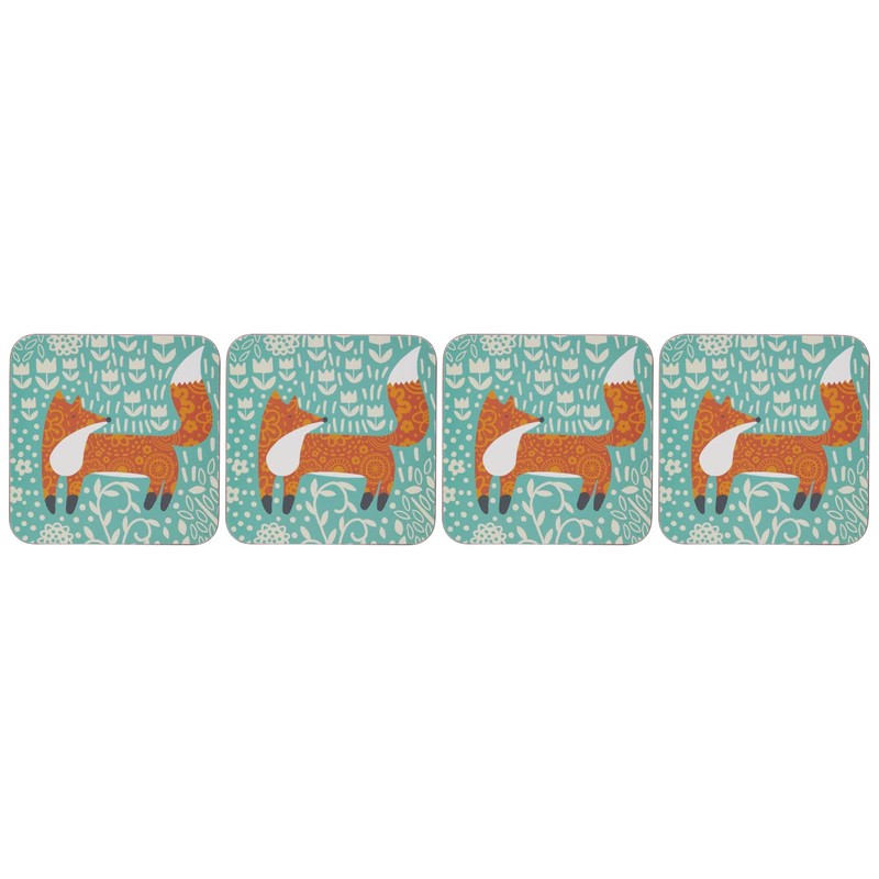 Foraging Fox Coaster Pk4