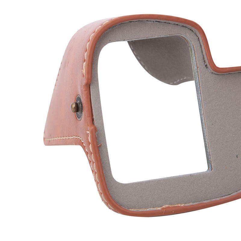 High Quality PU Leather Camera Half Case Grip Bag Protective