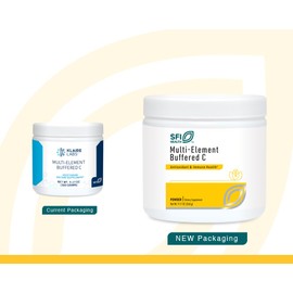 SFI Health Klaire Labs Multi-Element Buffered C Powder with Quercetin Bioflavonoid & L-Glutathione to Support Antioxidant Protection, Hypoallergenic & Gentle on Stomach (65 Servings, 260 Grams)