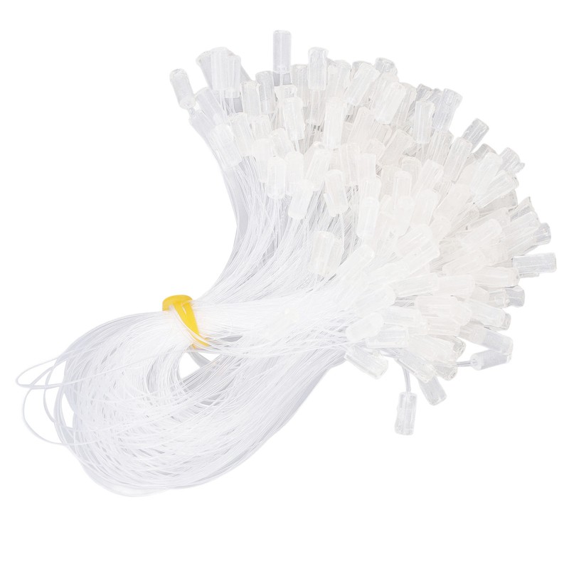 200pcs Invisible Fishing Line Elastic Wire for Hair Extensions Transparent