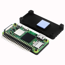 ZkeeShop For Raspberry Pi Zero 2 W Housing Aluminium with Cooling Column, Passive Cooling, Aluminium Heatsink (Curved Needle)