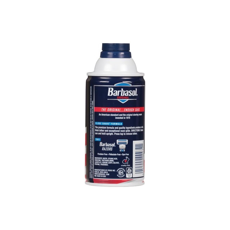 Barbasol Crema de afeitar, original, 10 oz