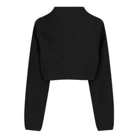 BOLEROSE Girls 3/4 Sleeve Kids Formal Bolero (Black, 11-12 YRS)