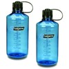 Nalgene 2 x 1L Narrow Mouth Water Bottle (Slate, Blue