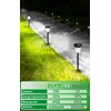 JSOT 4 Pack Bright Solar Path Lights Outdoor, IP65 Waterproof