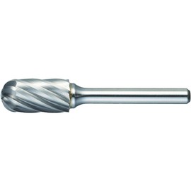 TRUSCO TA2C127 Carbide Bar, Round Cylindrical Tip, Φ0.5 inches (12.7 mm), Blade Length 1.0 inches (25 cm), Shaft 0.2 inches (6 mm), Aluminum Cut