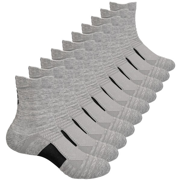 VIDACO Compression Socks for Men 5 Pairs, Athletic Crew Socks