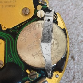 ZEZEFUFU Watch Battery Contact Clasp for ISA 8171 8172 8176 Movement Part, Quartz Watch Parts