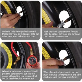 Snblzhef Automobile Pointer Tire Pressure Gauge Tire Pressure Gauge for Large Offroad Tires for Automotive Motorcycle