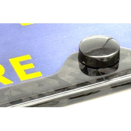 100% Real 3K Twill Weave Pure Carbon Fiber Car License Plate Frame, UV Protection, Front Rear Universal Fit USA Canada Mexico Standard Size Tag Holder Model 001 (Forged CLOSSY)