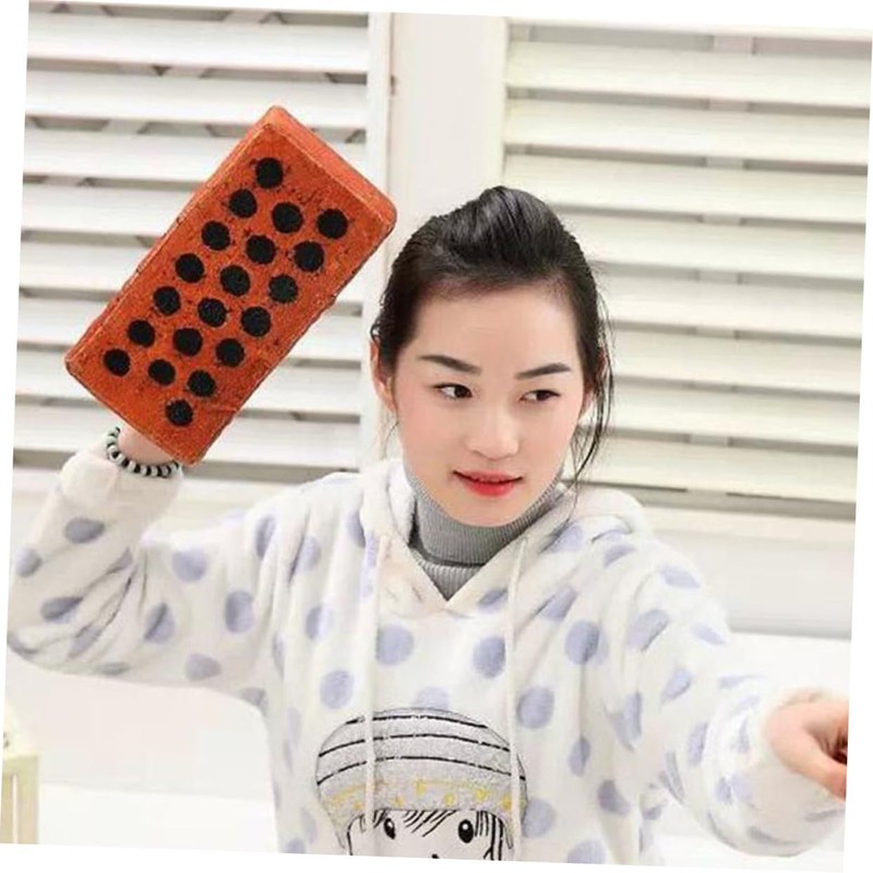 SAFIGLE 2pcs Mini Blocks Airplane Pillow Toys for Travel Red