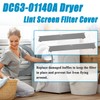 2Pcs DC63-01140A Dryer Lint Screen Filter Cover with Spring, Replacement