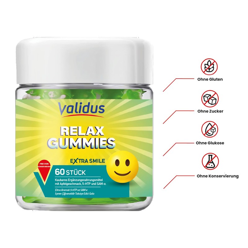 Validus 5-HTP 200 mg + Sam-e 25 mg 60 Gummies