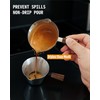 Lunaker Espresso Cups - 4OZ Espresso Shot Cup with Wooden